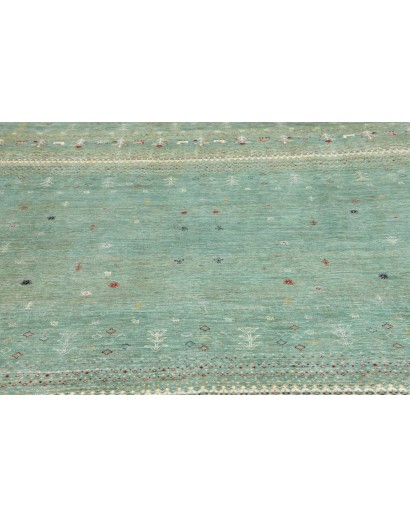 Tappeto Siva Pakistan azzurro bianco 249x275