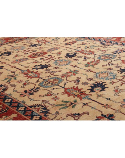 Tappeto Kazak Fine Pakistan marrone grigio 272x372