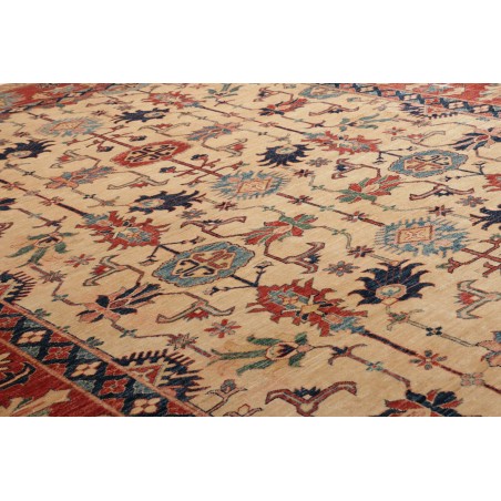 Tappeto Kazak Fine Pakistan marrone grigio 272x372