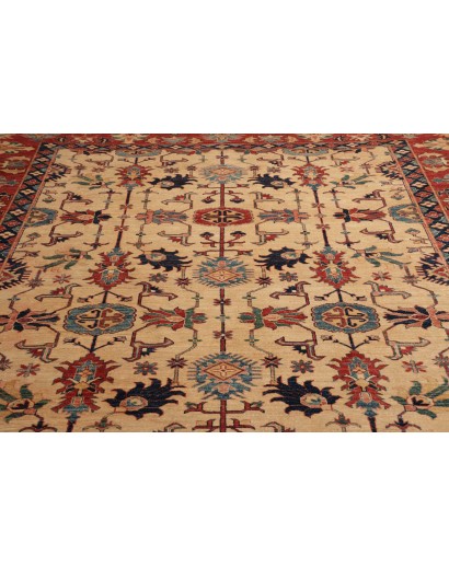 Tappeto Kazak Fine Pakistan marrone grigio 272x372