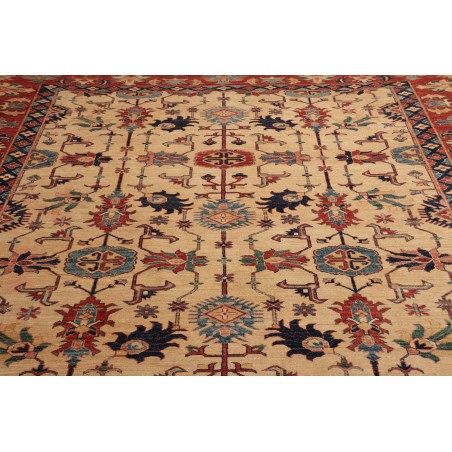 Tappeto Kazak Fine Pakistan marrone grigio 272x372