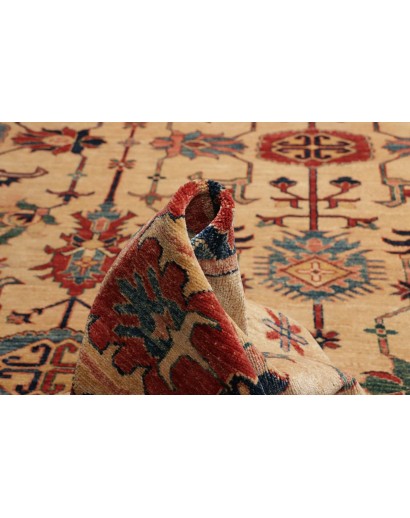 Tappeto Kazak Fine Pakistan marrone grigio 272x372