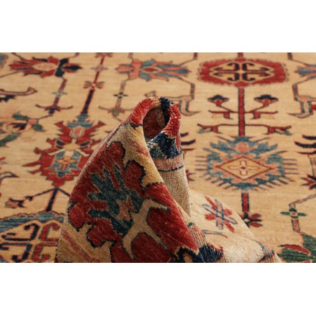 Tappeto Kazak Fine Pakistan marrone grigio 272x372