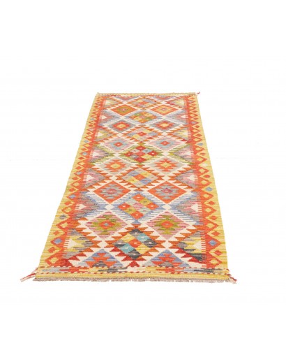 Tappeto Kilim Afghanistan marrone 80x247