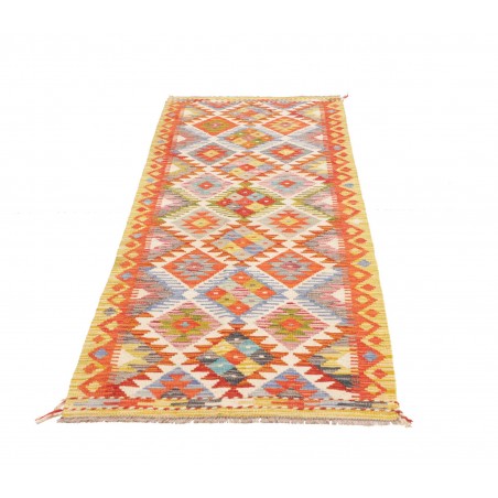 Tappeto Kilim Afghanistan marrone 80x247