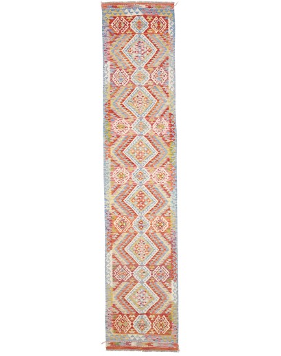 Tappeto Kilim Afghanistan beige marrone 82x390