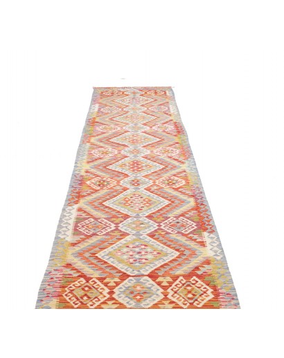 Tappeto Kilim Afghanistan beige marrone 82x390