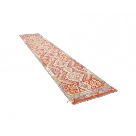 Tappeto Kilim Afghanistan beige marrone 82x390