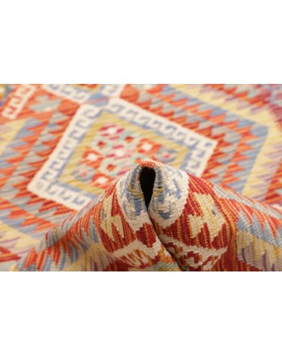 Tappeto Kilim Afghanistan beige marrone 82x390