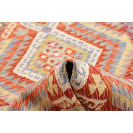 Tappeto Kilim Afghanistan beige marrone 82x390