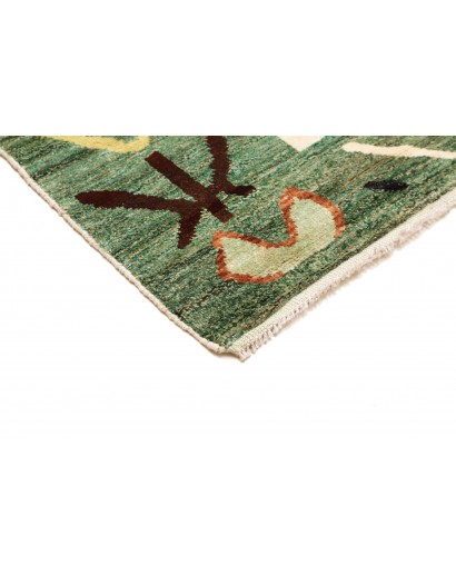 Tappeto verde bianco 177x243