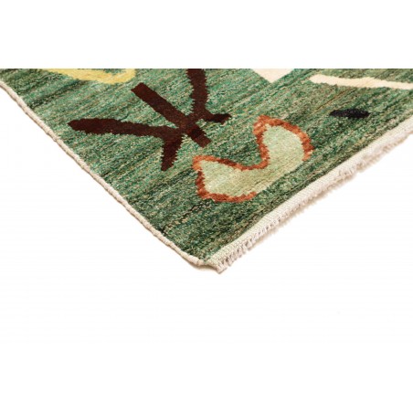 Tappeto verde bianco 177x243