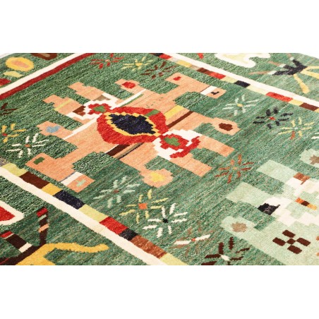 Tappeto verde bianco 177x243