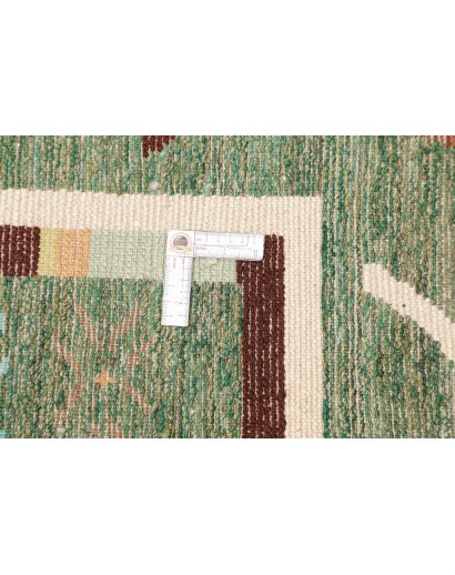 Tappeto verde bianco 177x243