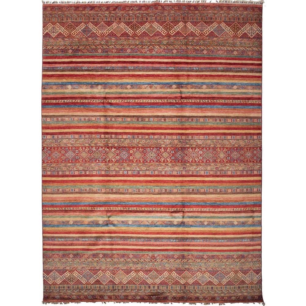 Tappeto Samarkand Pakistan rosso marrone 252x344 Tappeto Samarkand Pakistan rosso marrone 252x344
