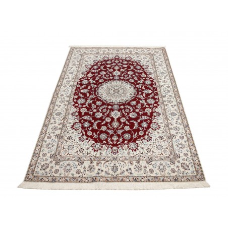 Tappeto Nain 6La Persia bianco grigio 135x217