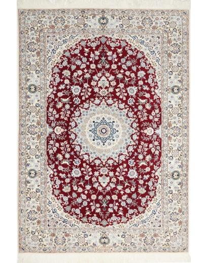 Tappeto Nain 6La Persia bianco marrone 118x168