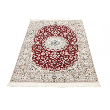 Tappeto Nain 6La Persia bianco marrone 118x168