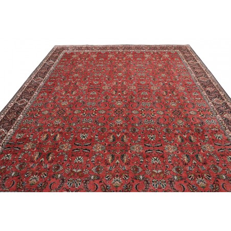 Tappeto Bidjar con seta Persia marrone blu 300x385