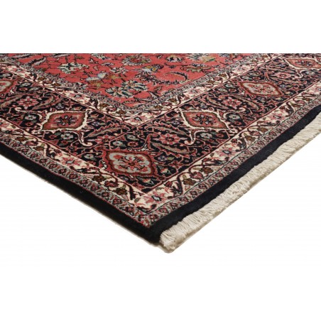 Tappeto Bidjar con seta Persia marrone blu 300x385