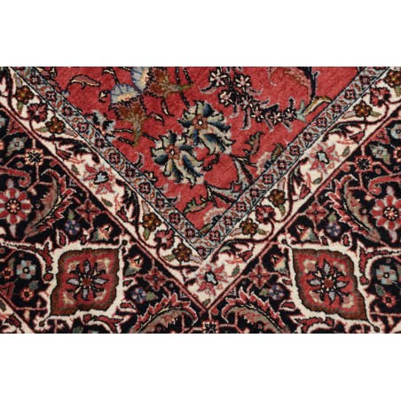 Tappeto Bidjar con seta Persia marrone blu 300x385