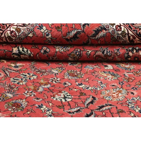 Tappeto Bidjar con seta Persia marrone blu 300x385