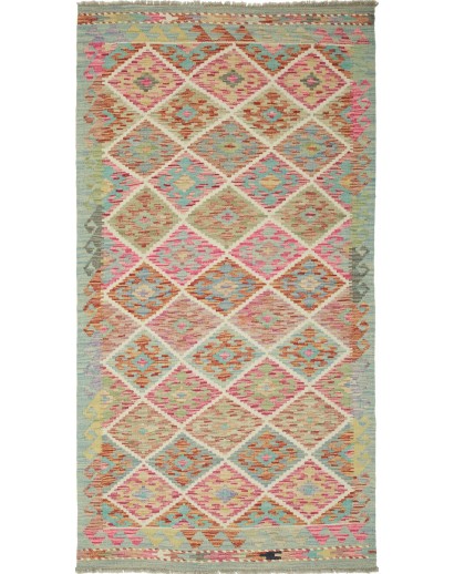 Tappeto Kilim Afghanistan marrone 100x194