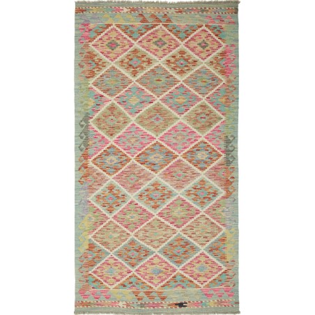 Tappeto Kilim Afghanistan marrone 100x194