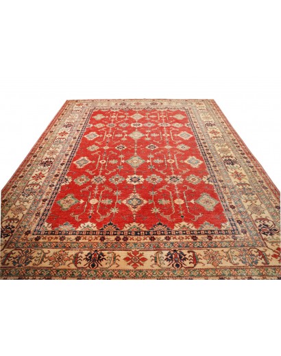 Tappeto Kazak Fine Pakistan rosso grigio 273x349
