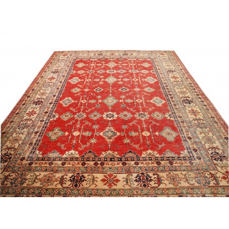 Tappeto Kazak Fine Pakistan rosso grigio 273x349