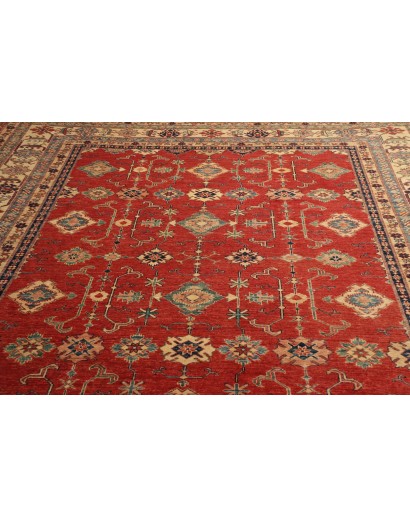 Tappeto Kazak Fine Pakistan rosso grigio 273x349