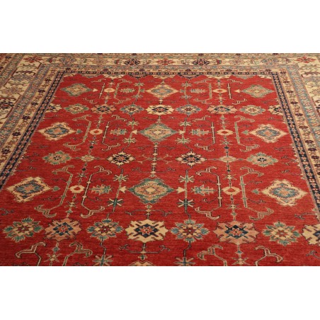 Tappeto Kazak Fine Pakistan rosso grigio 273x349