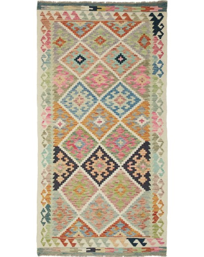 Tappeto Kilim Afghanistan marrone 100x199