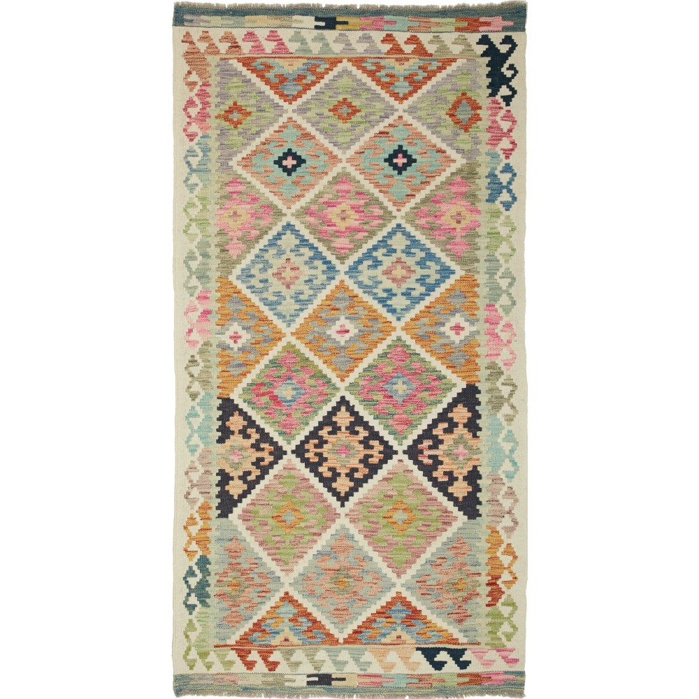 Tappeto Kilim Afghanistan marrone 100x199