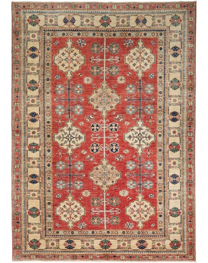 Tappeto Kazak Fine Pakistan marrone grigio 173x245