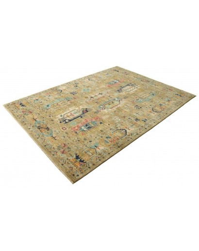 Tappeto Tribal Pakistan marrone grigio 172x233