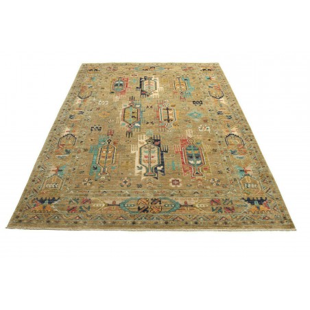 Tappeto Tribal Pakistan marrone grigio 172x233