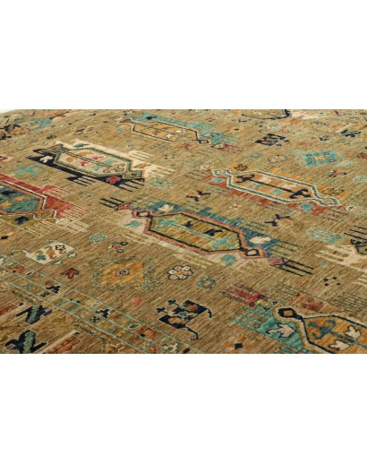Tappeto Tribal Pakistan marrone grigio 172x233