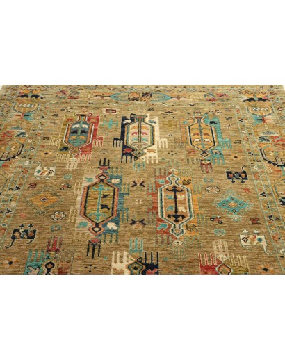Tappeto Tribal Pakistan marrone grigio 172x233