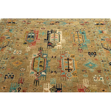 Tappeto Tribal Pakistan marrone grigio 172x233