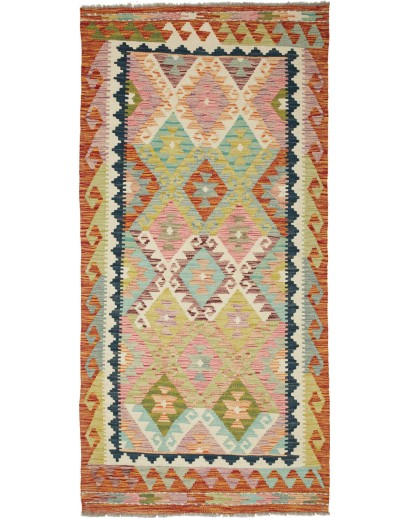Tappeto Kilim Afghanistan marrone 98x204