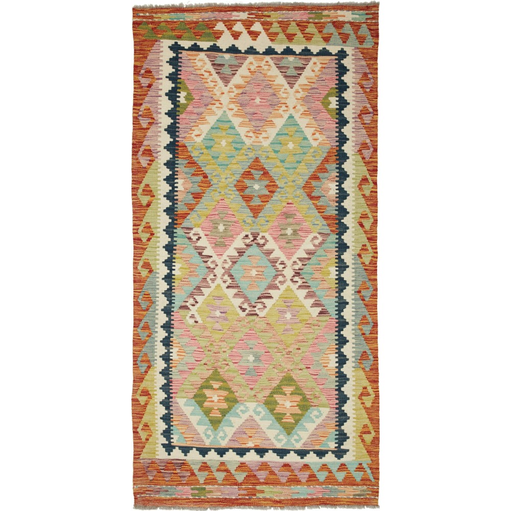 Tappeto Kilim Afghanistan marrone 98x204