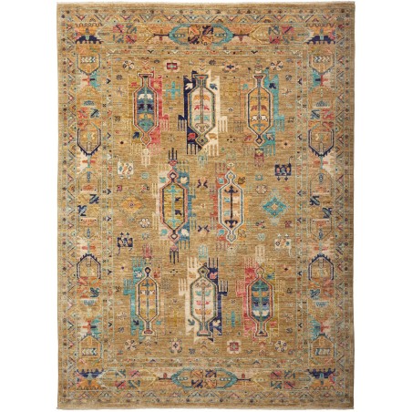 Tappeto Tribal Pakistan marrone grigio 172x233