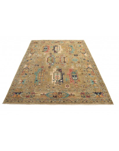 Tappeto Tribal Pakistan marrone grigio 172x233