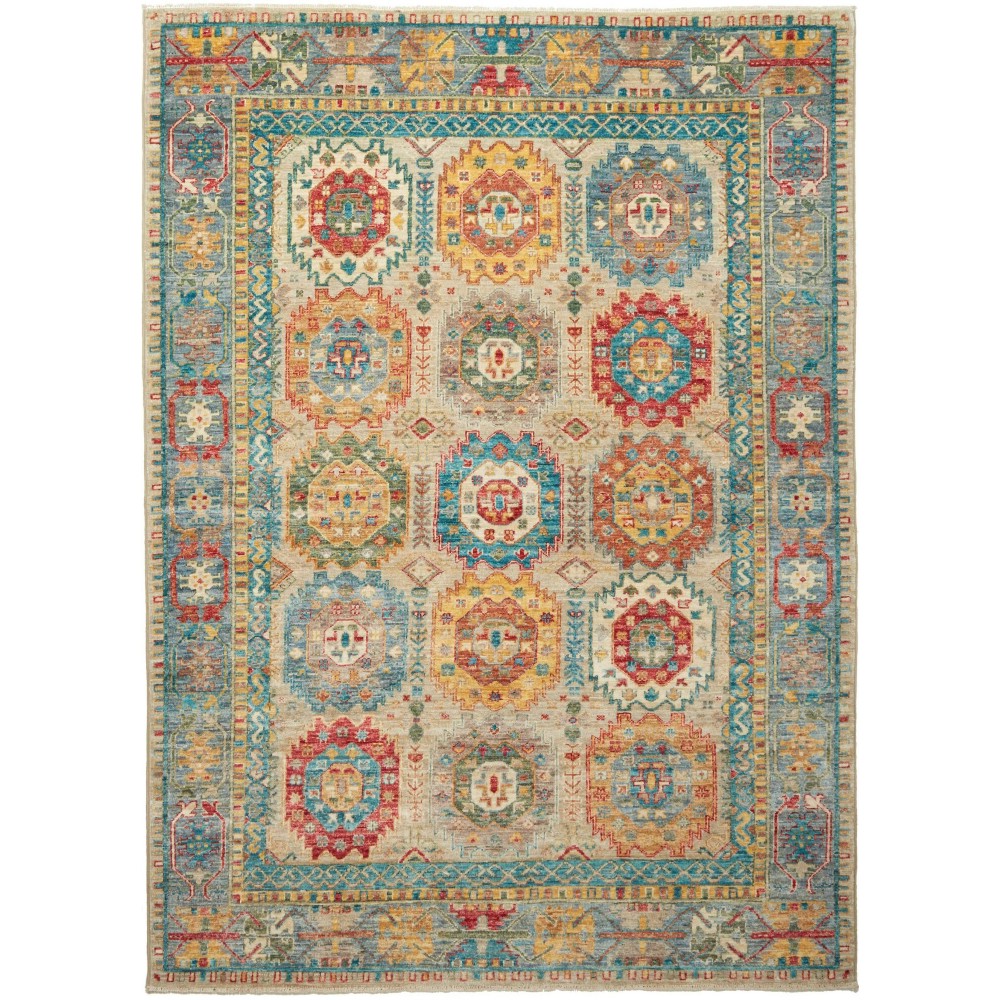 Tappeto Tribal Pakistan marrone 150x206