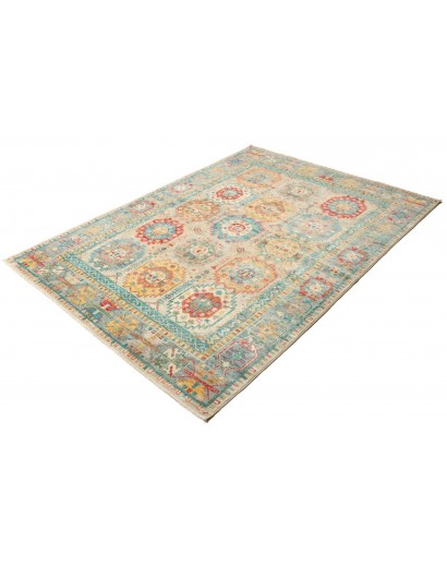 Tappeto Tribal Pakistan marrone 150x206