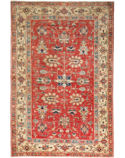 Tappeto Kazak Fine Pakistan marrone grigio 168x245