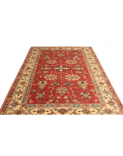 Tappeto Kazak Fine Pakistan marrone grigio 168x245