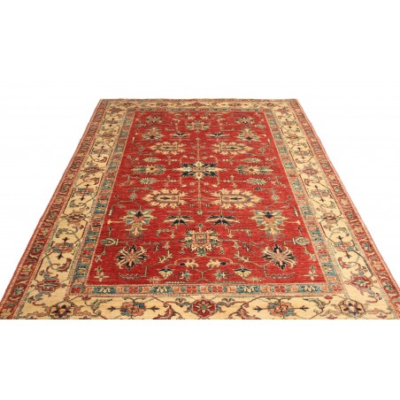 Tappeto Kazak Fine Pakistan marrone grigio 168x245