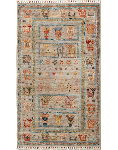 Tappeto Rubin Pakistan marrone grigio 80x133